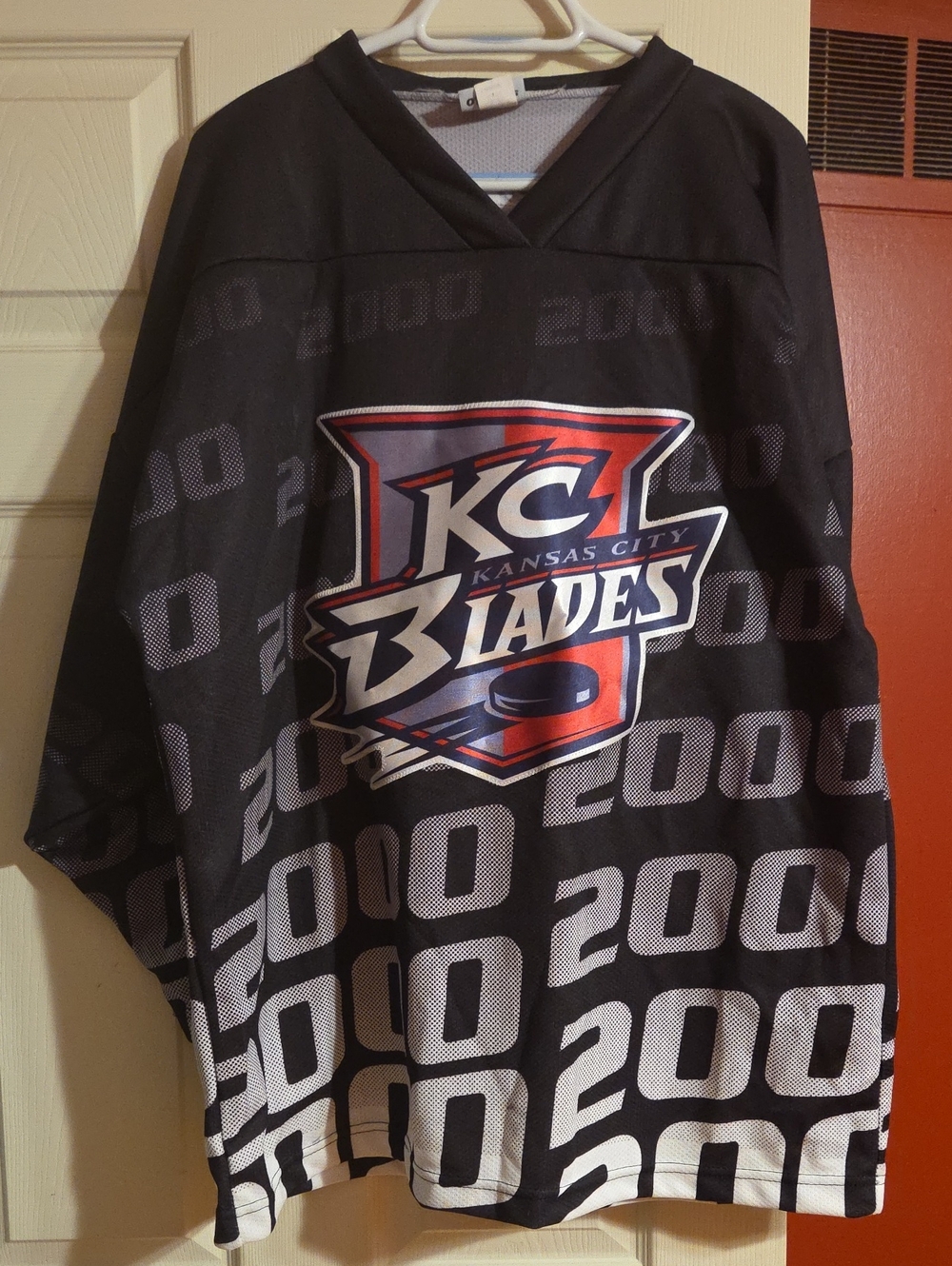 Kansas City Blades Men's Black Hockey Jersey